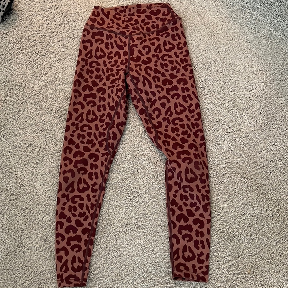balance athletica cheetah leggings